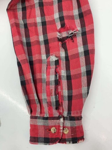 商品画像：ネルシャツ/--/コットン/RED/チェック 7