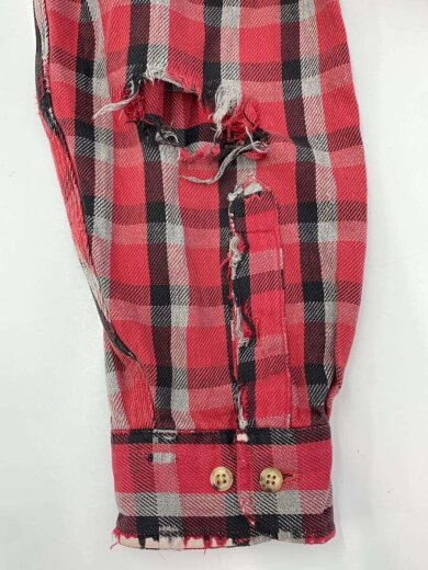 商品画像：ネルシャツ/--/コットン/RED/チェック 8