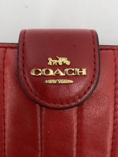 商品画像：リニア・キルティング・レザー・ミディアム・コーナージップ・ウォレット_レッド/レザー/RED/無地/レ 3