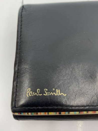 商品画像：3つ折り財布/レザー/BLK/無地/メンズ/PSC750 3