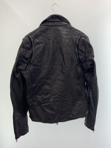 商品画像：レザージャケット・ブルゾン/46/山羊革/BLK 2