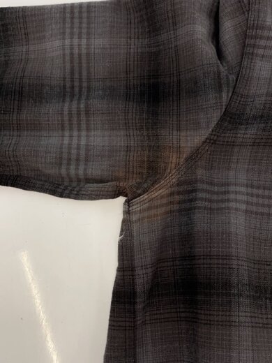 商品画像：長袖シャツ/M/コットン/GRY/オンブレCK/I019260// 9