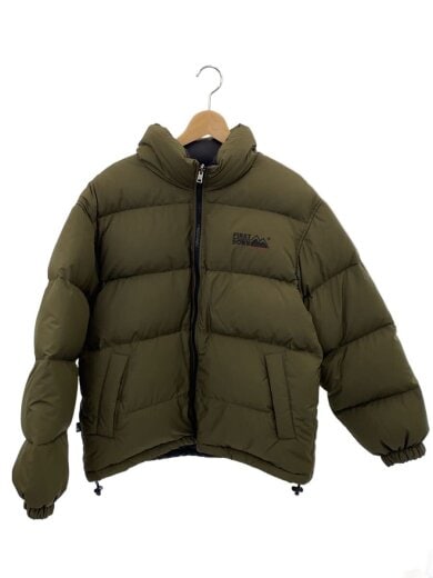 商品画像：ダウンジャケット/M/ポリエステル/KHK/無地/340200 1