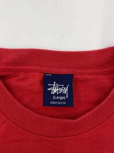 画像：STUSSY90s/ショーンフォントTシャツ/オールド/L/コットン/RED3