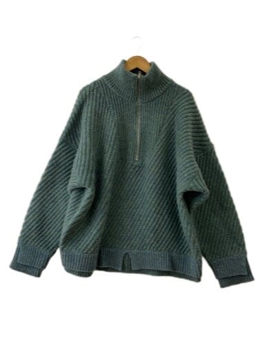 商品画像：ニット・セーター(厚手)/2/ウール/GRN/無地/21KO-AW10 1