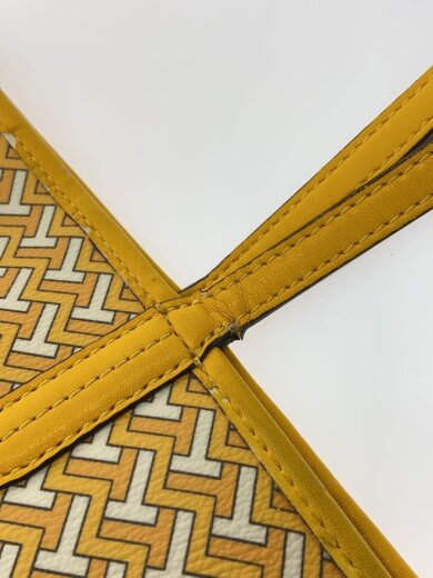 商品画像：ハンドバッグ/レザー/YLW/総柄 9