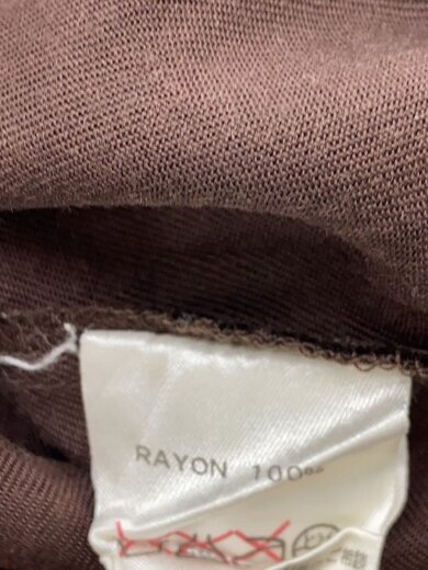 商品画像：長袖シャツ/S/レーヨン/BRW/無地// 4