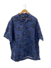 90s/CLAYTON/アロハシャツ/XL/コットン/BLU