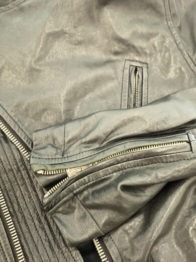 商品画像：シングルライダースジャケット/38/羊革/BLK/無地/RU 2767// 9