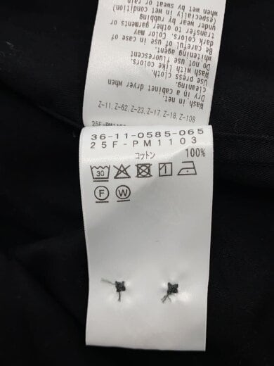 商品画像：長袖シャツ/XL/コットン/BLK/36-11-0585-065// 4