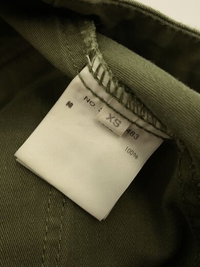 商品画像：ワイドミリタリーパンツ/ボトム/XS/コットン/KHK/無地/3510600483 5