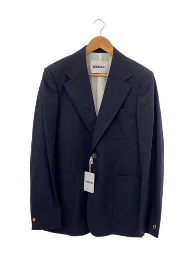 商品画像：ウールカシミヤテーラードジャケット/M/ウール/NVY/00-21-1-01006 1