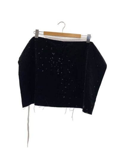 商品画像：02AW/魔女期/クロス巻スカート/ボトム/FREE/コットン/BLK/M33 1