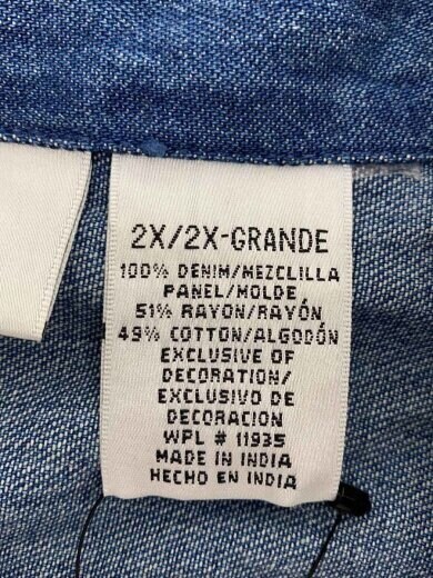 商品画像：units/長袖シャツ/XXL/デニム/IDG/総柄// 4