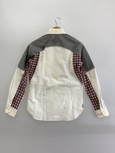 商品画像：AD2012/ボタンダウン/長袖シャツ/XS/コットン/WHT/WJ-B901/襟・袖ヨゴレ有// 2