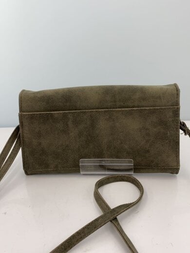 商品画像：ショルダーウォレット/長財布/フェイクスウェード//KHK/無地/レディース 2
