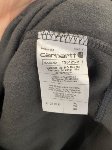 商品画像：Loose Fit Midweight Pullover/パーカー/XL/コットン/BLK/TS0121-M 4