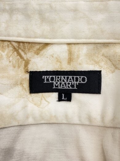 商品画像：00s/ボタニカル柄半袖シャツ/L/コットン/WHT/TSH-4339-4 3