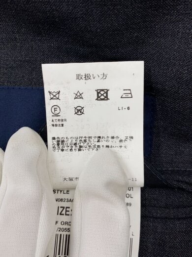 商品画像：スーツ/44/ウール/BLK/無地 5