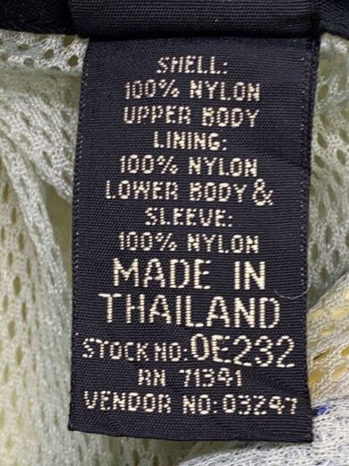 商品画像：ナイロンジャケット/M/ナイロン/BLU/無地/03247 4