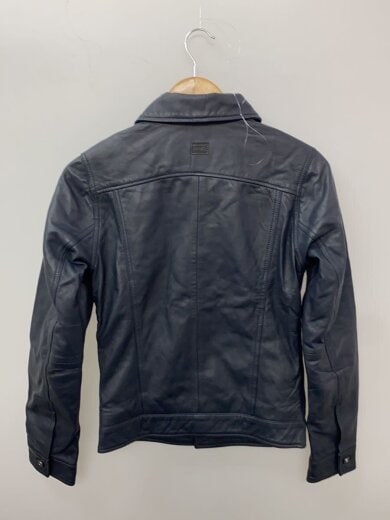 商品画像：レザージャケット・ブルゾン/XXS/羊革/NVY 2