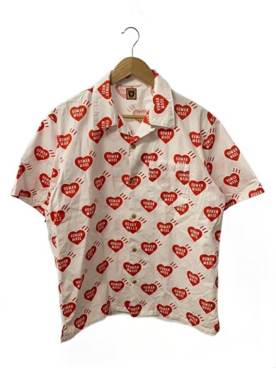 商品画像：半袖シャツ/L/コットン/ホワイト/総柄 1