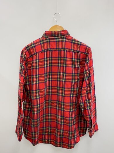 商品画像：長袖シャツ/L/コットン/RED/チェック 2