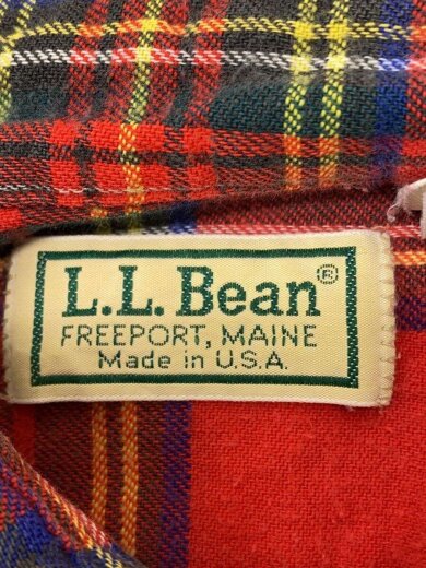 商品画像：長袖シャツ/L/コットン/RED/チェック 3