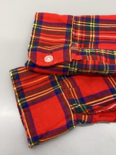 商品画像：長袖シャツ/L/コットン/RED/チェック 5