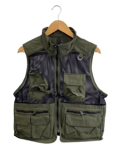 商品画像：UTILITY MESH VEST_ユーティリティメッシュベスト/M/ナイロン/KHK 1