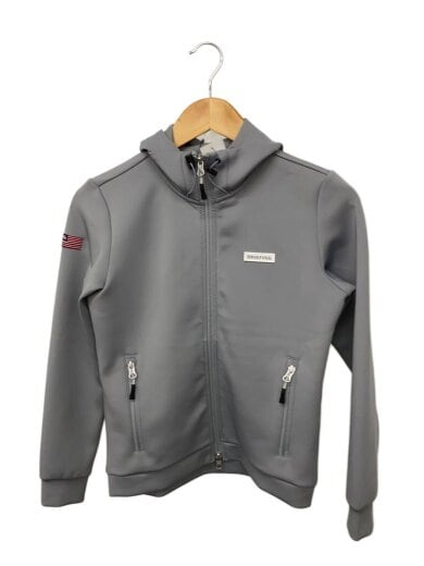 商品画像：ジップパーカー/S/ポリエステル/グレー/BBG221W10 1