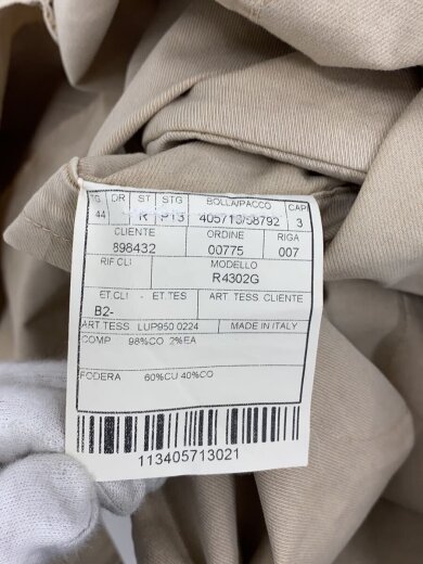 商品画像：ジャケット/44/コットン/BEG// 5