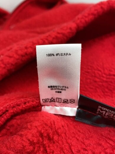 商品画像：フリースジャケット/L/ポリエステル/RED/ヨゴレアリ 4