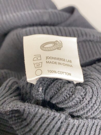 商品画像：ジップパーカー/M/コットン/BLK/無地 4