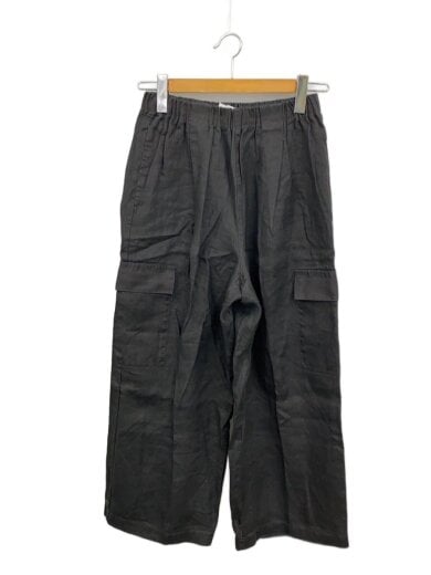 商品画像：ストレートパンツ/FREE/リネン/BLK/GA45-24M011 1