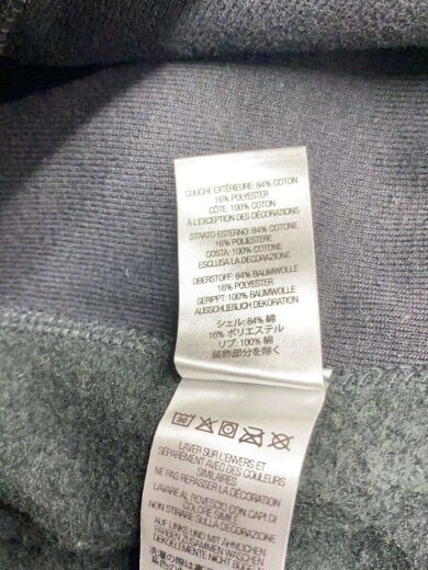 商品画像：22ss/RaisedHandstyleHoodedSweatshirt/パーカー/M/コットン/BLK 5