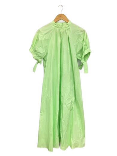 商品画像：半袖ワンピース/S/コットン/GRN/無地/02210590780 1