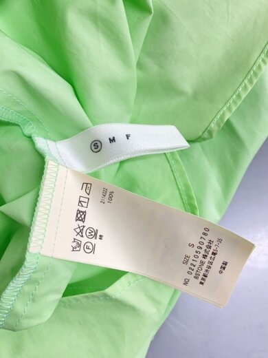 商品画像：半袖ワンピース/S/コットン/GRN/無地/02210590780 4