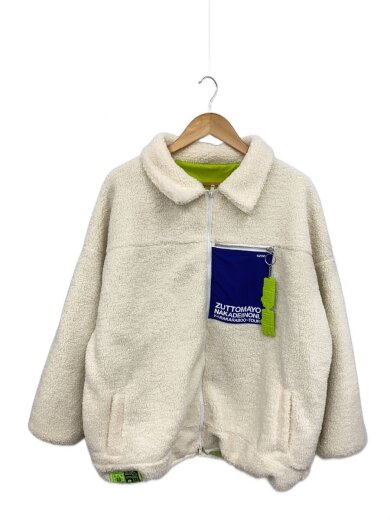 商品画像：フリースジャケット/L/ナイロン/WHT 1