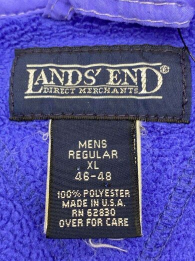 商品画像：フリースジャケット/XL/ポリエステル/BLU/USA製/ヨゴレ・シミアリ 3