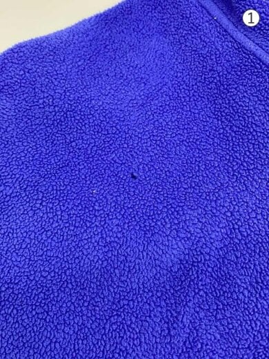 商品画像：フリースジャケット/XL/ポリエステル/BLU/USA製/ヨゴレ・シミアリ 5