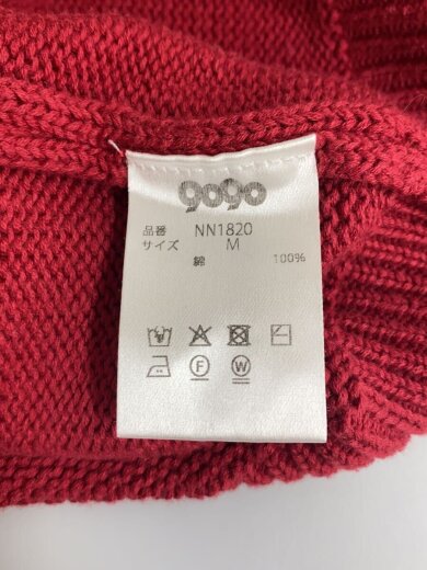 商品画像：ニット・セーター(薄手)/M/コットン/RED 4