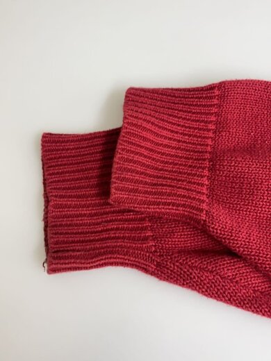 商品画像：ニット・セーター(薄手)/M/コットン/RED 5