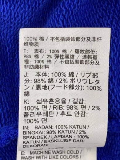 商品画像：パーカー/XXL/コットン/BLU/FZ0581-480// 4