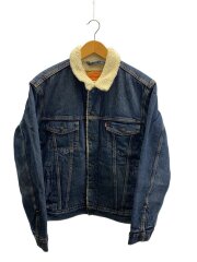 Gジャン/M/デニム/IDG/シェルパトラッカージャケット/内ボア