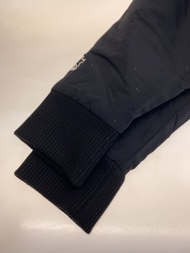 商品画像：フーデッドスタジャン/XL/ナイロン/ブラック/黒/総柄/ST-1802-102/左腕複数汚れ 5