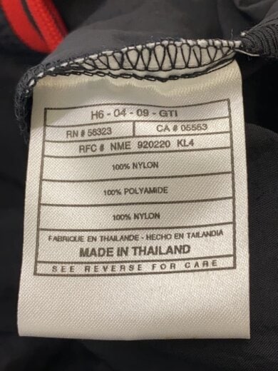 商品画像：90s/ピステ/プルオーバーナイロンジャケット/M/デッドストック/ブラック×レッド 4