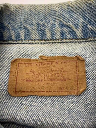 商品画像：90s/デニムジャケット/Gジャン/42/ブルー/右腕日焼け有/USA製 3