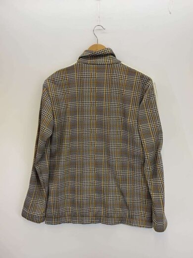 商品画像：タータンチェックトラックジャケット/ジャージ/L/ブラウン×イエロー/千鳥格子/ED6135 2