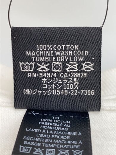 商品画像：25SS/Smooth 80 Tee/ロゴプリントTシャツ/XL/白/背面汚れ有/1905080 4